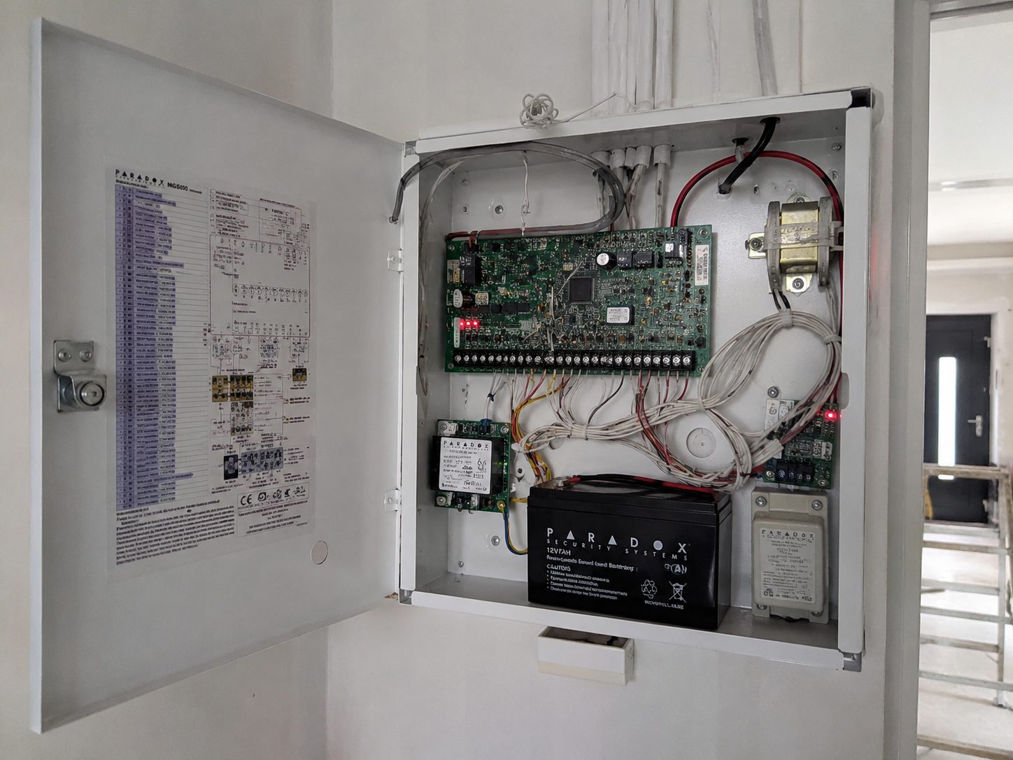 Biztonságtechnikai rendszer — vezérlőpanel