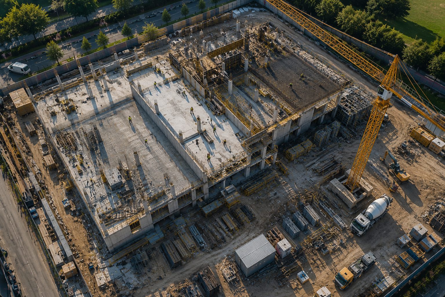 Építőipari kivitelezési projekt